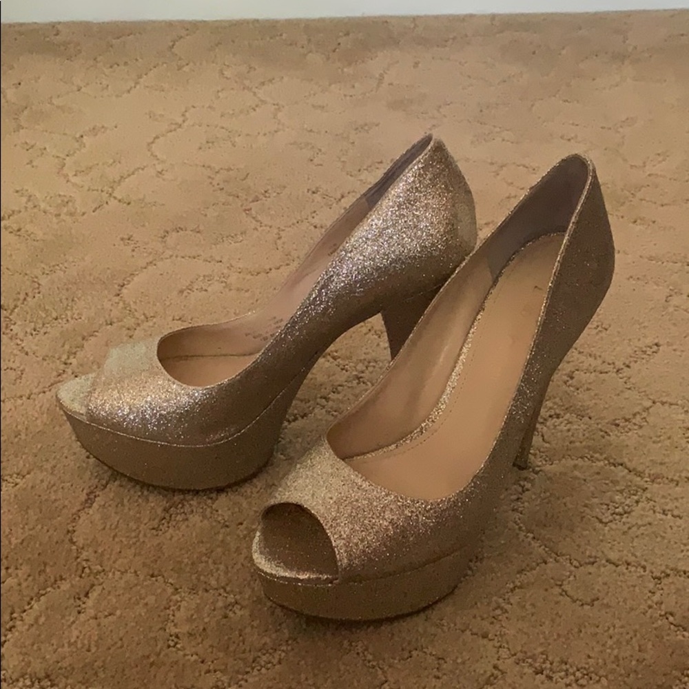 Gold Platform Heels